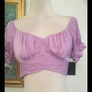 Cellecci lavender bare midriff to size S